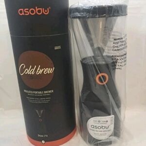 Asobu Portable Cold Brew Coffee Maker With Vacuum Insulated Carafe - NEW